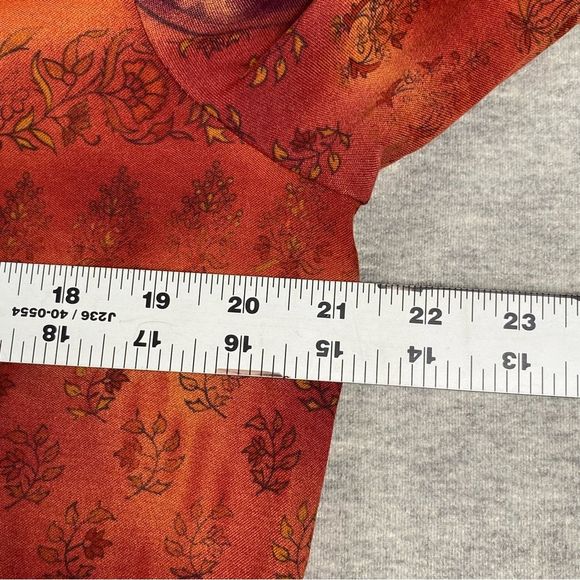 Coldwater Creek Womens Long Sleeve Paisley Print Button Down Pea Coat Jacket M - Picture 5 of 8